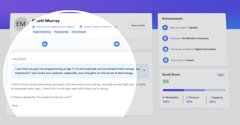 Warmer.ai can help you craft human-like emails in seconds with the help of its AI email writer
