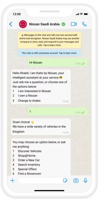 Nissan's whatsapp marketing story