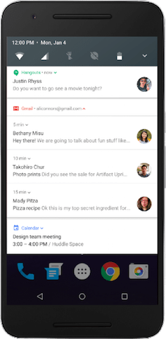 google io bundled notifications