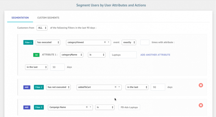 in-app messages segmentation