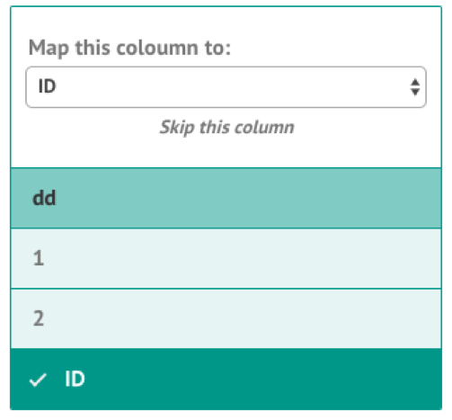 CSV Upload Example