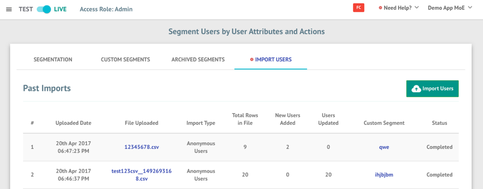 Segment Users by User Attributes and Actions