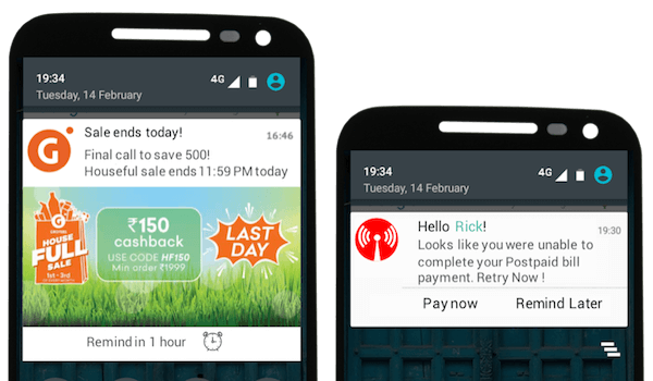 push notification reminders