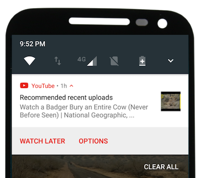 Push notifications tip - smart buttons
