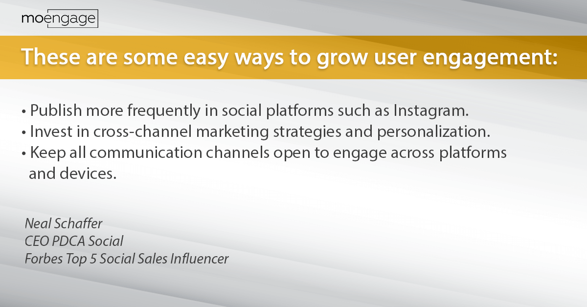 Some easy ways to grow user engagement - Neal Schaffer