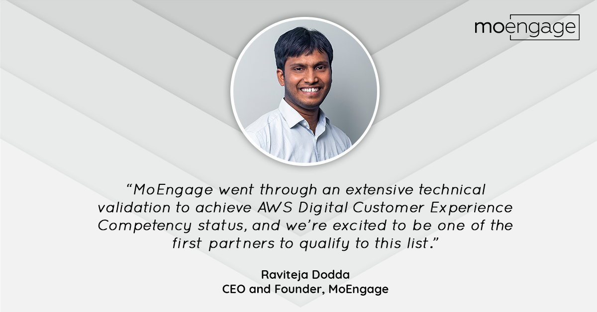 MoEngage Achieves AWS Digital Customer Experience Competency Status