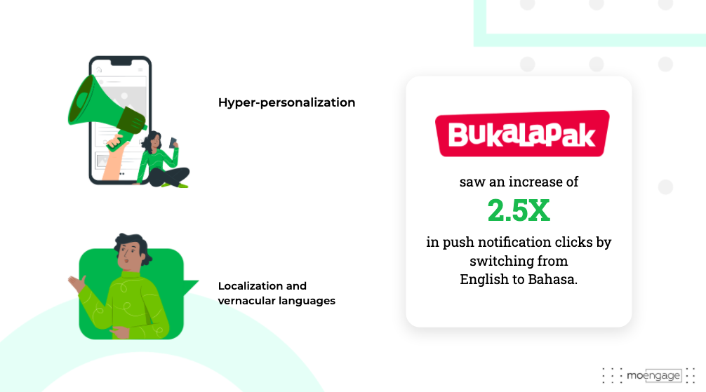 Non-english speakers react better to content in their native language