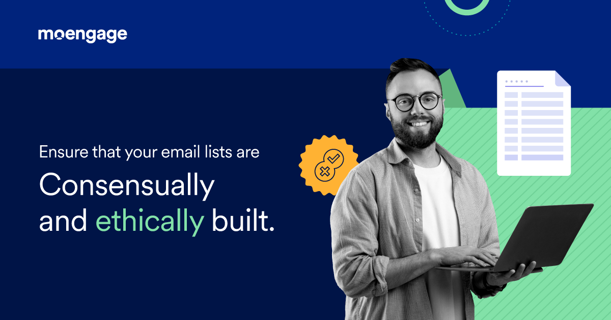 Build email lists authentically to prevent emails from landing in the spam filters
