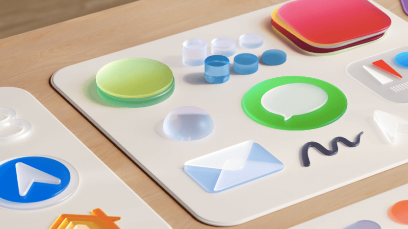 This is an image of the new icon design for Apple apps