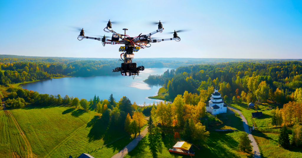 Video marketing using drone footage