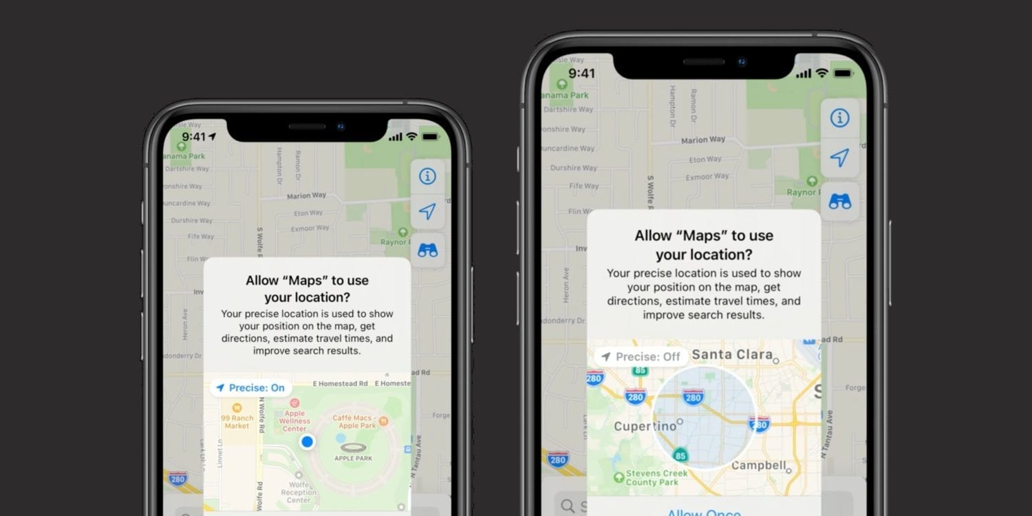 iOS 14 location settings