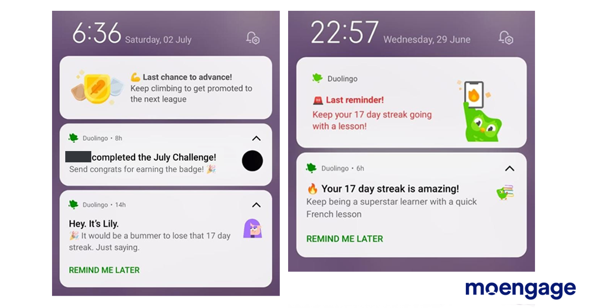 Duolingo uses the most popular emojis in push notifications to engage its consumers