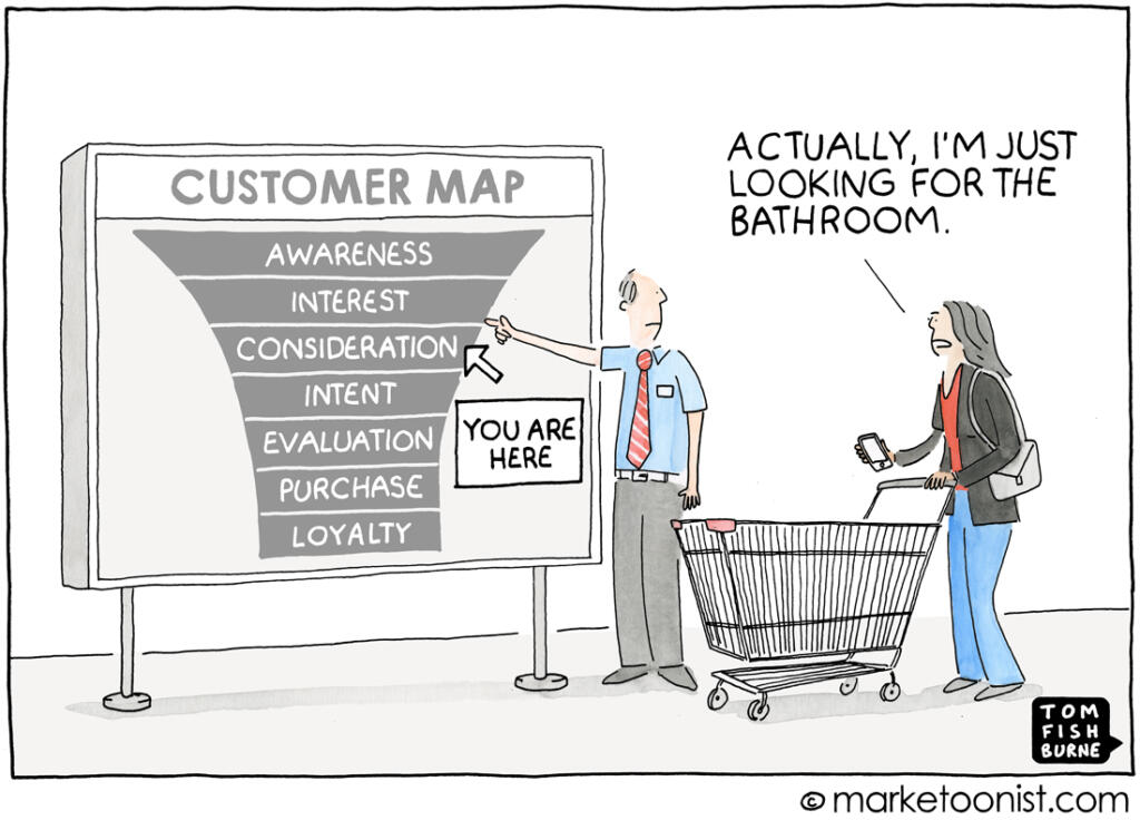 Mapping You are Here - Marketoonist