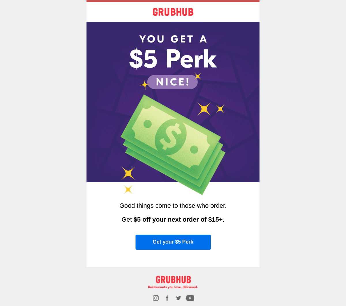 perk sends automated emails to reward happy customers with exclusive offers and discounts