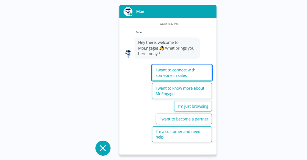 To engage users you can also use a chatbots.