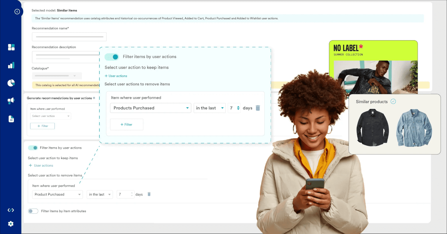 An example of how you can build targeted recommendations using MoEngage