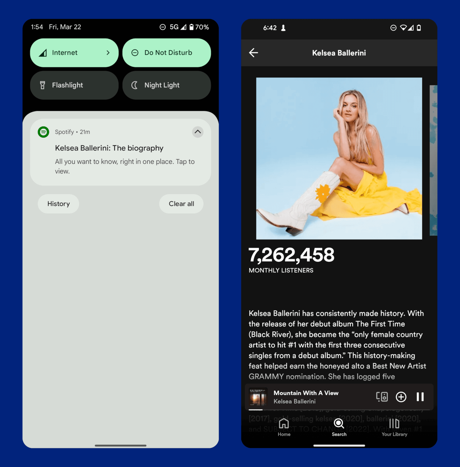 Spotify recommends recently listened to artists to their users