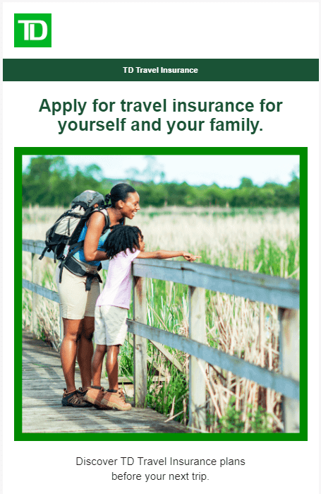 Personalized cross-sell recommendation for TD travel insurance.