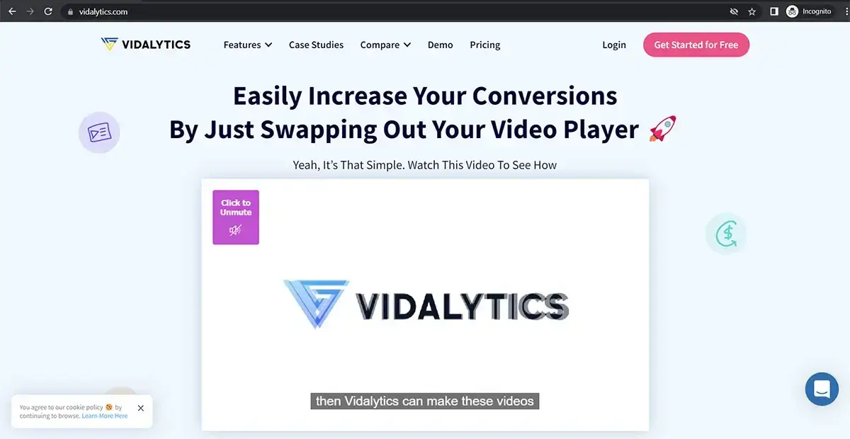 Vidalytics website