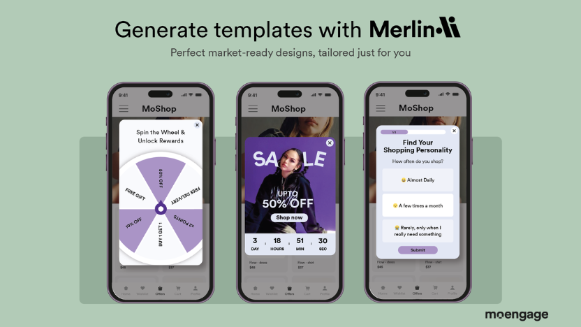merlin in-app template